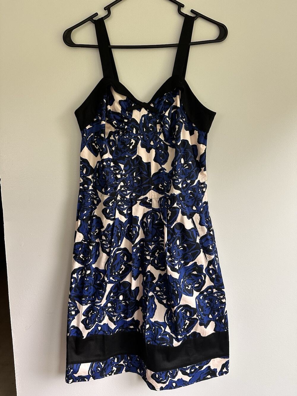 Richard Chai For Target Juniors Size 5 Blue Floral Sleeveless Dress A-Line